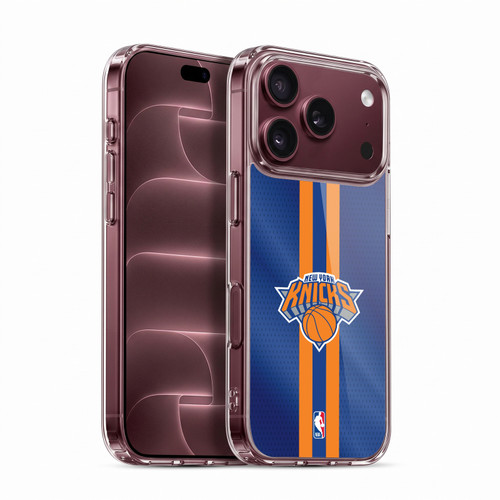 NBA New York Knicks Stripes Soft Gel Case for Apple iPhone 18 Pro