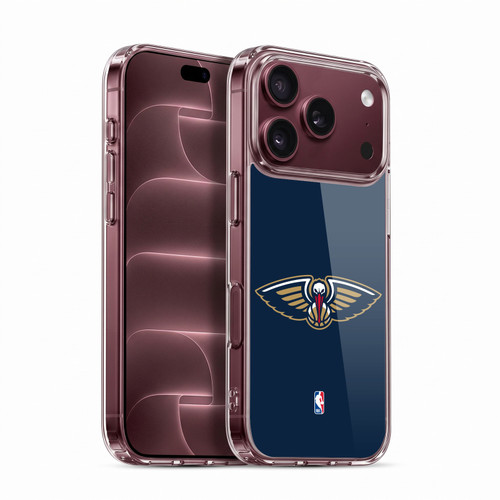 NBA New Orleans Pelicans Logo Navy Blue Soft Gel Case for Apple iPhone 18 Pro