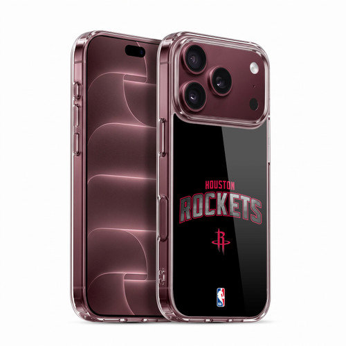 NBA Houston Rockets Logo Black Soft Gel Case for Apple iPhone 18 Pro