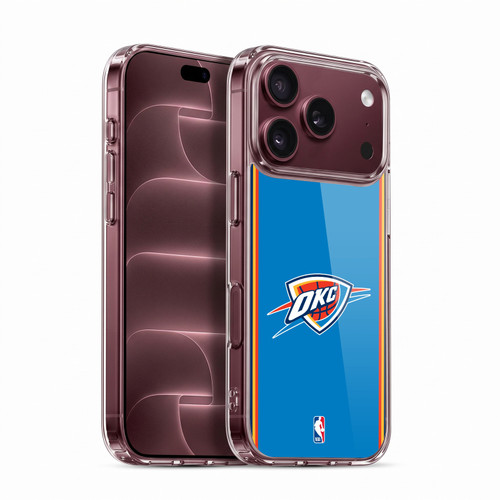 NBA Oklahoma City Thunder Logo Blue Design Soft Gel Case for Apple iPhone 18 Pro