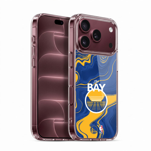 NBA Golden State Warriors Marble Agates Soft Gel Case for Apple iPhone 18 Pro