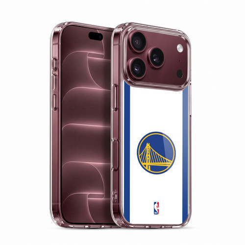 NBA Golden State Warriors Logo White Design Soft Gel Case for Apple iPhone 18 Pro