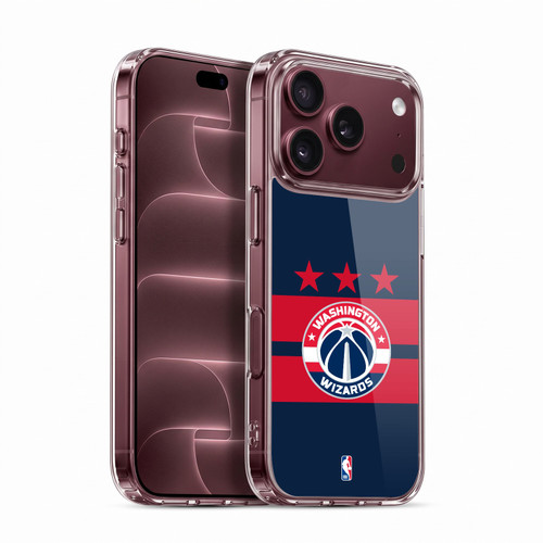 NBA Washington Wizards Logo Navy Blue Design Soft Gel Case for Apple iPhone 18 Pro