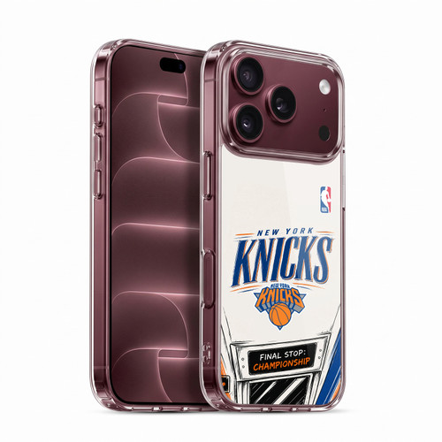 NBA 2026 Champions New York Knicks Sketch Soft Gel Case for Apple iPhone 18 Pro