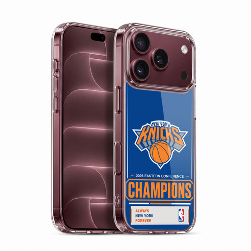 NBA 2026 Champions New York Knicks Stripes Soft Gel Case for Apple iPhone 18 Pro