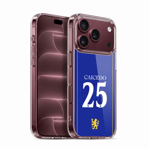 Chelsea Football Club 2026/27 Players Home Kit 1st Group Moisés Caicedo Soft Gel Case for Apple iPhone 18 Pro