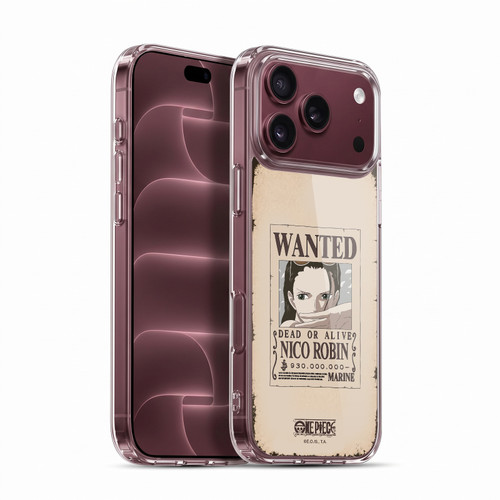 One Piece Wanted Poster Nico Robin Soft Gel Case for Apple iPhone 18 Pro Max