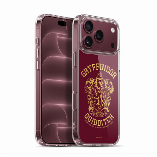 Harry Potter Deathly Hallows X Gryffindor Quidditch Soft Gel Case for Apple iPhone 18 Pro Max