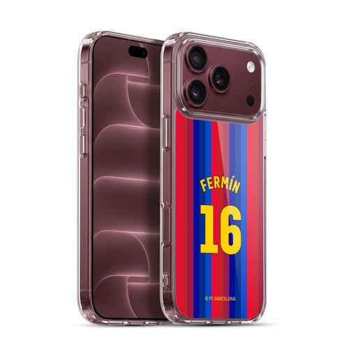 FC Barcelona 2026/27 Players Home Kit Fermín López Soft Gel Case for Apple iPhone 18 Pro Max