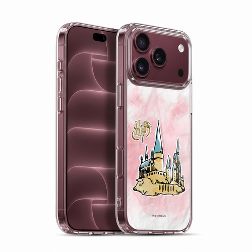 Harry Potter Deathly Hallows XVII Logo And Castle Soft Gel Case for Apple iPhone 18 Pro Max