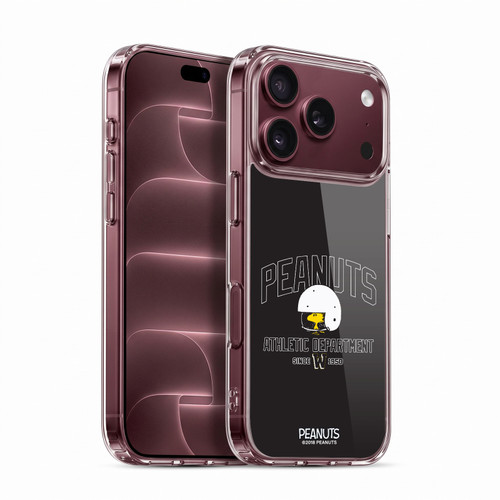 Peanuts Varsity Sports Woodstock Football Helmet Soft Gel Case for Apple iPhone 18 Pro