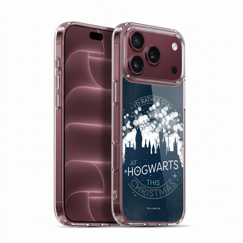 Harry Potter Deathly Hallows XXXII Stay At Hogwarts This Christmas Soft Gel Case for Apple iPhone 18 Pro Max