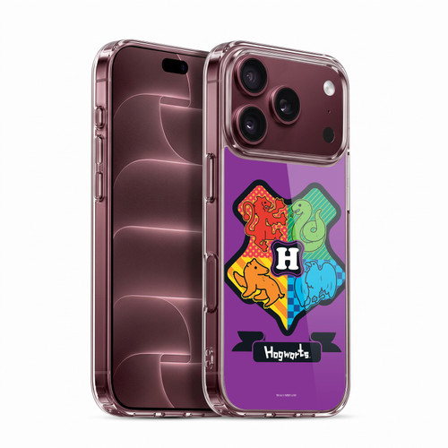 Harry Potter Deathly Hallows I Hogwarts Crest Soft Gel Case for Apple iPhone 18 Pro