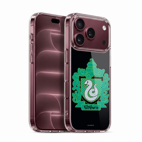 Harry Potter Deathly Hallows I Slytherin Crest Soft Gel Case for Apple iPhone 18 Pro