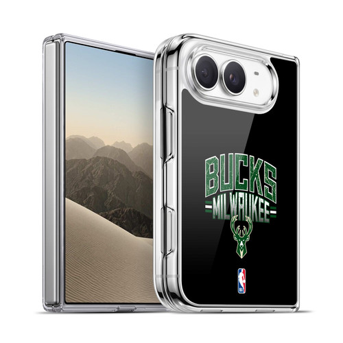 NBA Milwaukee Bucks Logo Black Soft Gel Case for Apple iPhone Duo