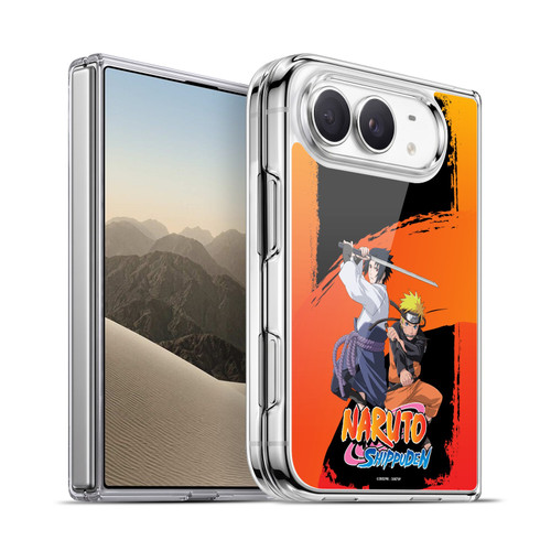 Naruto Shippuden Key Art Naruto And Sasuke Soft Gel Case for Apple iPhone Duo