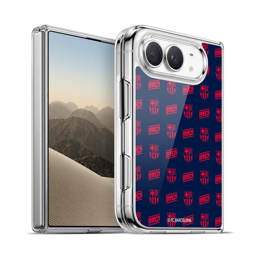 FC Barcelona Graphics Crest Pattern Soft Gel Case for Apple iPhone Duo