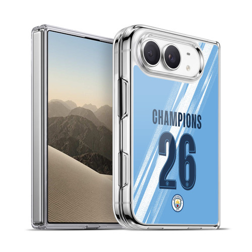Manchester City Man City FC 2026 Cup Champions Home Kit Soft Gel Case for Apple iPhone Duo