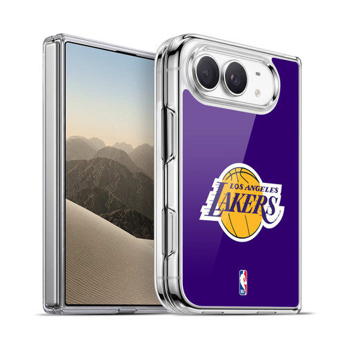 NBA Los Angeles Lakers Logo Purple Soft Gel Case for Apple iPhone Duo