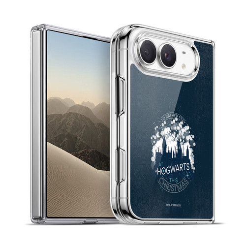 Harry Potter Deathly Hallows XXXII Stay At Hogwarts This Christmas Soft Gel Case for Apple iPhone Duo