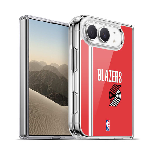 NBA Portland Trail Blazers Logo Retro Design Soft Gel Case for Apple iPhone Duo