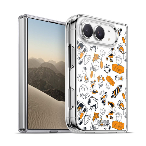 Peanuts Chuck's Barber Shop Pattern Soft Gel Case for Apple iPhone Duo