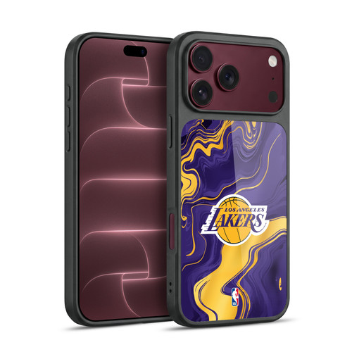 NBA Los Angeles Lakers Marble Agates Gel Armour Case For Apple iPhone 18 Pro Max
