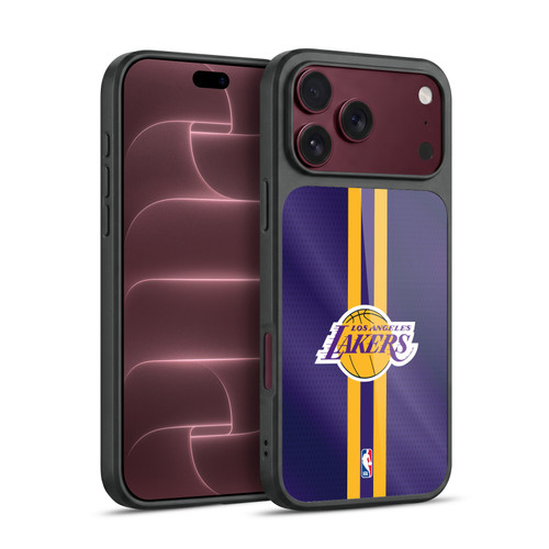 NBA Los Angeles Lakers Stripes Gel Armour Case For Apple iPhone 18 Pro Max