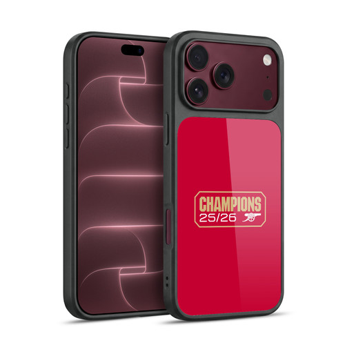 Arsenal FC 2025-26 Champions Red Gel Armour Case For Apple iPhone 18 Pro Max