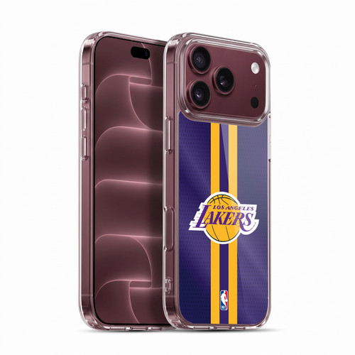 NBA Los Angeles Lakers Stripes Soft Gel Case for Apple iPhone 18 Pro Max