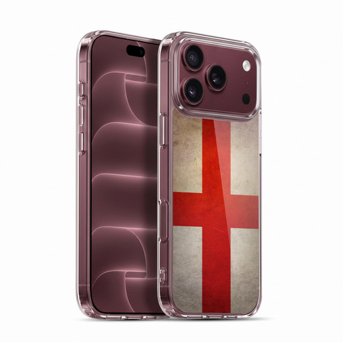 Head Case Designs Football Grunge Country Flags England English St. George Soft Gel Case for Apple iPhone 18 Pro Max
