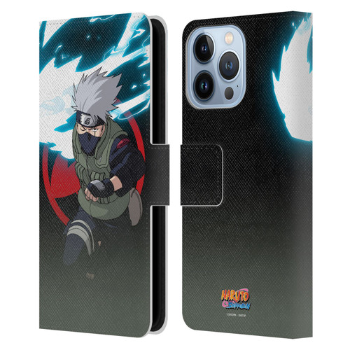Naruto Shippuden Character Art Kakashi Hatake Leather Book Wallet Case Cover For Apple iPhone 13 Pro