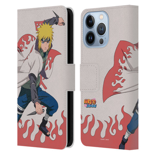 Naruto Shippuden Character Art Minato Namikaze Leather Book Wallet Case Cover For Apple iPhone 13 Pro