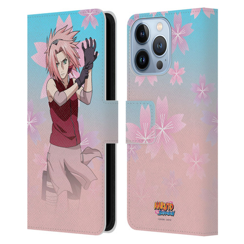 Naruto Shippuden Character Art Sakura Haruno Leather Book Wallet Case Cover For Apple iPhone 13 Pro