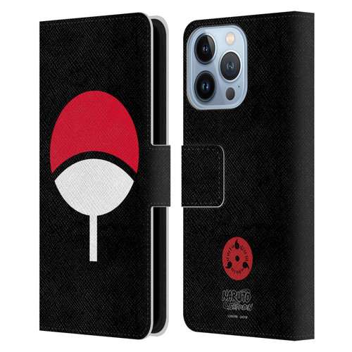 Naruto Shippuden Iconic Uchiha Clan Leather Book Wallet Case Cover For Apple iPhone 13 Pro