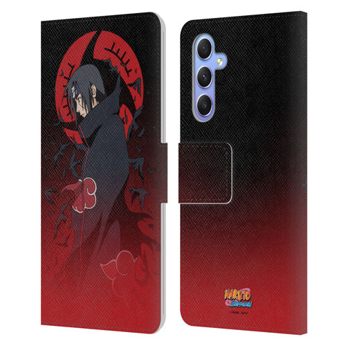Naruto Shippuden Character Art Itachi Uchiha Leather Book Wallet Case Cover For Samsung Galaxy A34 5G