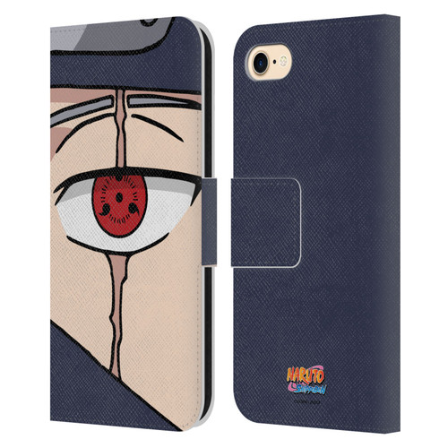 Naruto Shippuden Iconic Kakashi Sharingan Leather Book Wallet Case Cover For Apple iPhone 7 / 8 / SE 2020 & 2022