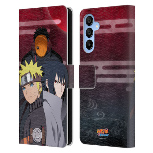 Naruto Shippuden Key Art Obito Naruto Sasuke Leather Book Wallet Case Cover For Samsung Galaxy A16 5G