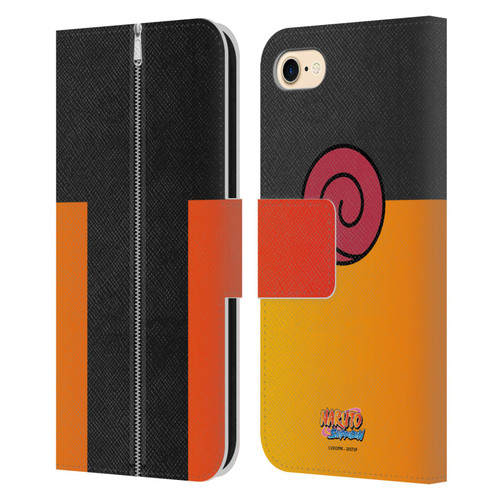 Naruto Shippuden Iconic Naruto Costume Leather Book Wallet Case Cover For Apple iPhone 7 / 8 / SE 2020 & 2022