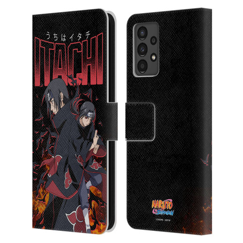Naruto Shippuden Art Itachi Uchiha Leather Book Wallet Case Cover For Samsung Galaxy A13 (2022)