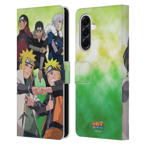 Naruto Shippuden Key Art Hokage Group Leather Book Wallet Case Cover For Samsung Galaxy A56 5G