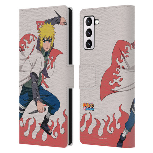 Naruto Shippuden Character Art Minato Namikaze Leather Book Wallet Case Cover For Samsung Galaxy S21+ 5G