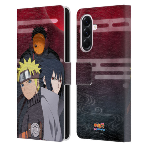 Naruto Shippuden Key Art Obito Naruto Sasuke Leather Book Wallet Case Cover For Samsung Galaxy A56 5G