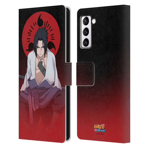 Naruto Shippuden Character Art Sasuke Uchiha Leather Book Wallet Case Cover For Samsung Galaxy S21+ 5G