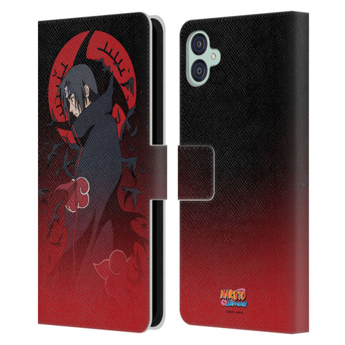 Naruto Shippuden Character Art Itachi Uchiha Leather Book Wallet Case Cover For Samsung Galaxy M04 5G / A04e