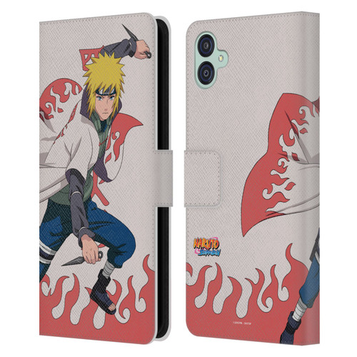 Naruto Shippuden Character Art Minato Namikaze Leather Book Wallet Case Cover For Samsung Galaxy M04 5G / A04e