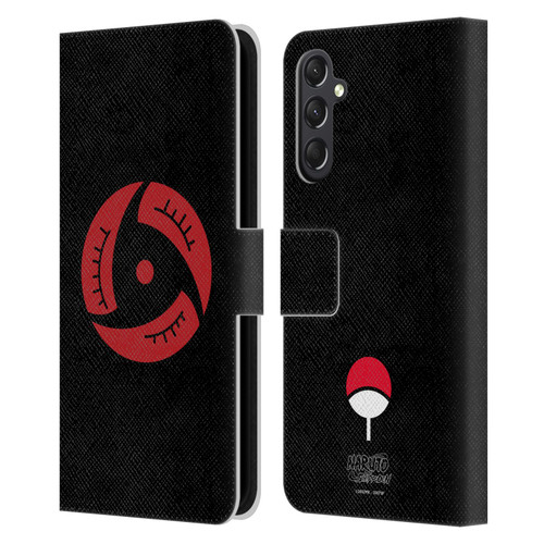 Naruto Shippuden Iconic Itachi Mangekyo Sharingan Leather Book Wallet Case Cover For Samsung Galaxy A24 4G / M34 5G