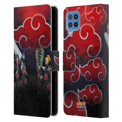 Naruto Shippuden Key Art Akatsuki Leather Book Wallet Case Cover For Samsung Galaxy F22 (2021)