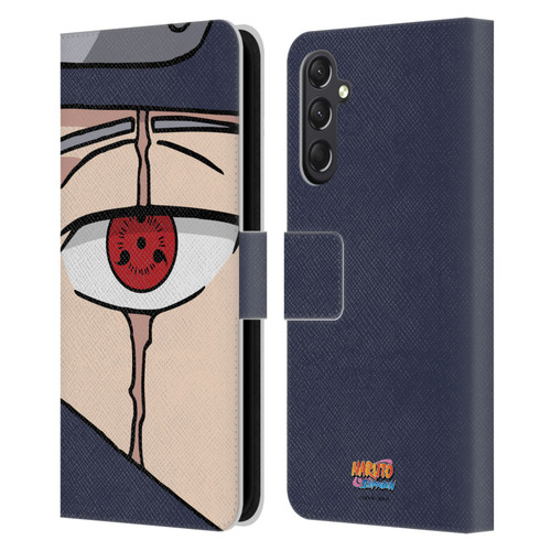 Naruto Shippuden Iconic Kakashi Sharingan Leather Book Wallet Case Cover For Samsung Galaxy A24 4G / M34 5G