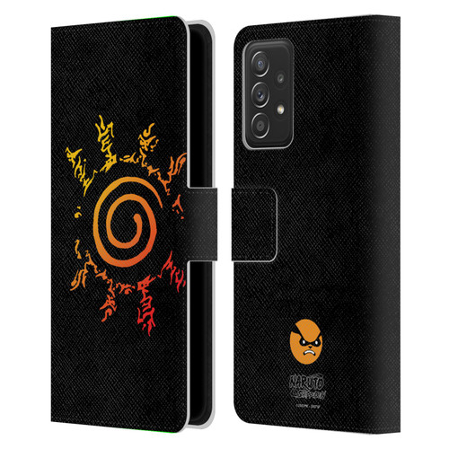 Naruto Shippuden Iconic Kurama Seal Leather Book Wallet Case Cover For Samsung Galaxy A53 5G (2022)